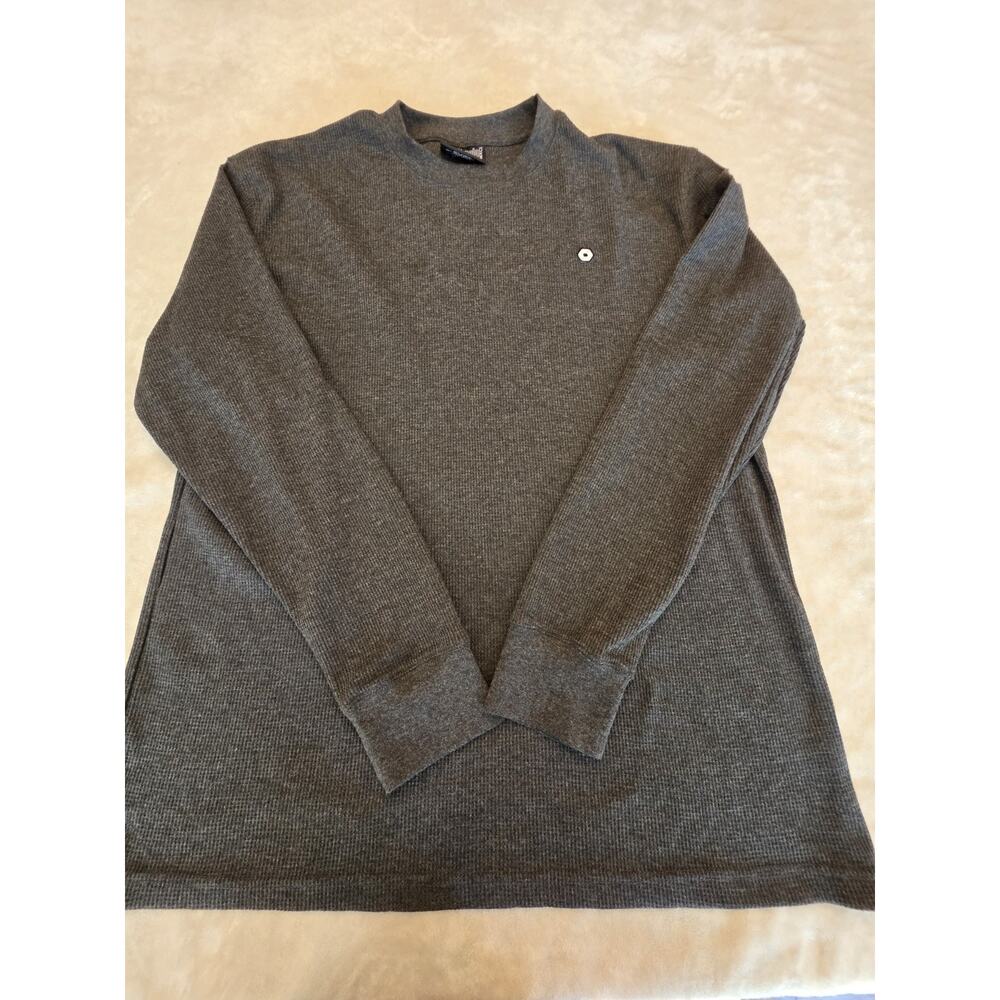 Southpole Men's Size Xl Longsleeve Grey Thermal Crewneck Shirt